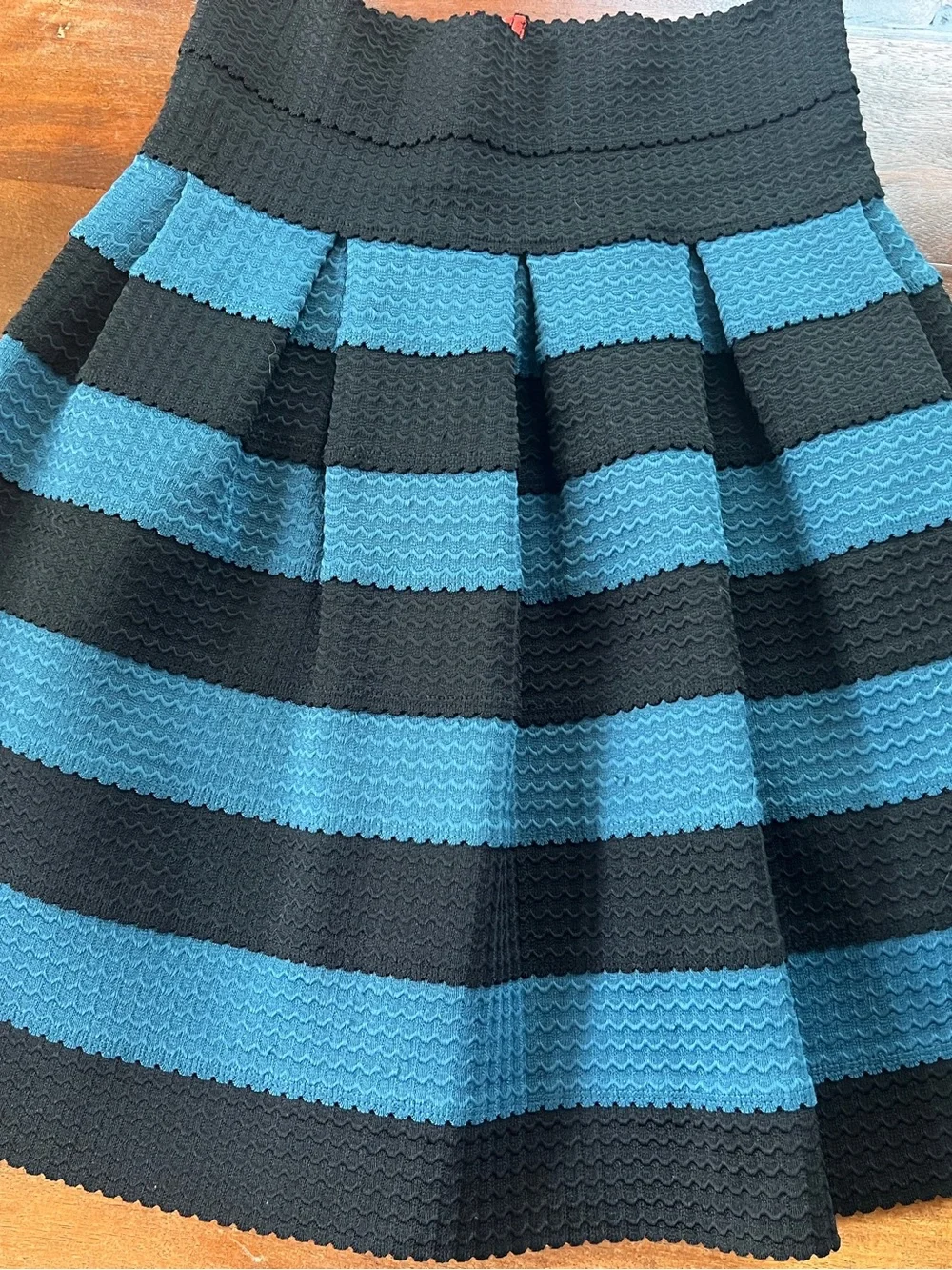 Anthropologie Girls From Savoy Skirt Size M/L Pleated Elastic Waist